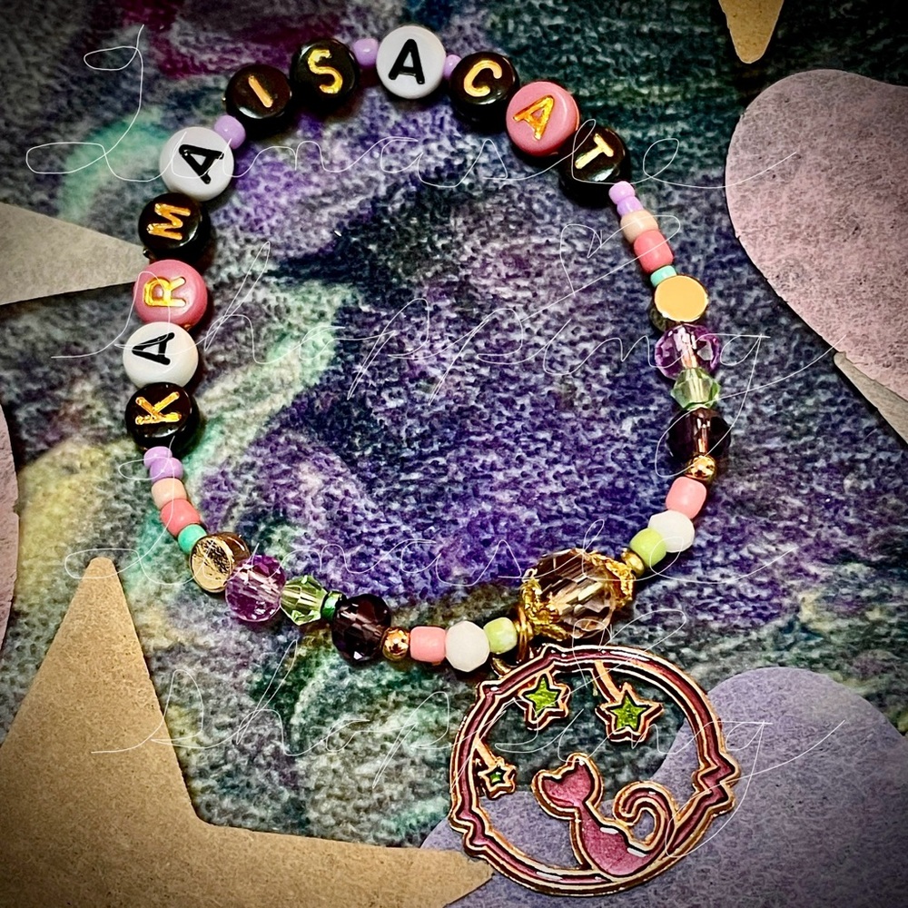 “karma” Taylor Swift bracelet w/ charm